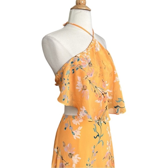 HOUSE OF HARLOW 1960 x Revolve Maxi Dress Zoe Halter Tropical Floral - Picture 7 of 16